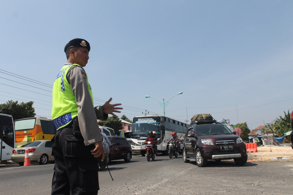 Pintu tol Brebes Timur, di Kaligangsa Brebes. Foto: Metrotvnews.com/Kuntoro Tayubi
