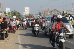 Arus Balik Jalur Alternatif Prupug-Ketanggungan Lancar
