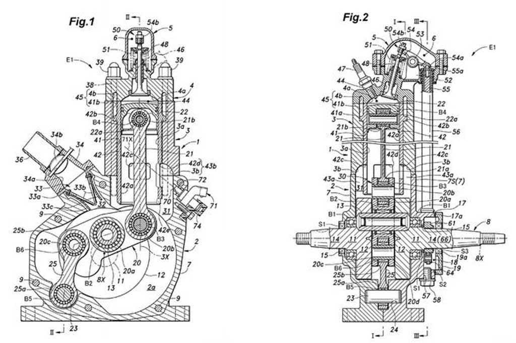 Honda kini tengah mengajukan hak paten untuk rancangan mesin 2-tak injeksi. Gizmag