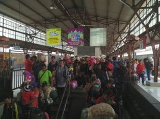 Stasiun Pasar Senen Paling Banyak Disinggahi Pemudik 