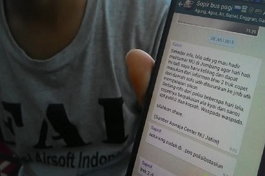 Beredar Pesan Berantai Dua Truk Pencopet Serbu Muktamar NU 