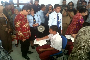 Menkum HAM Resmikan Perubahan Sistem Perlakuan LP Anak