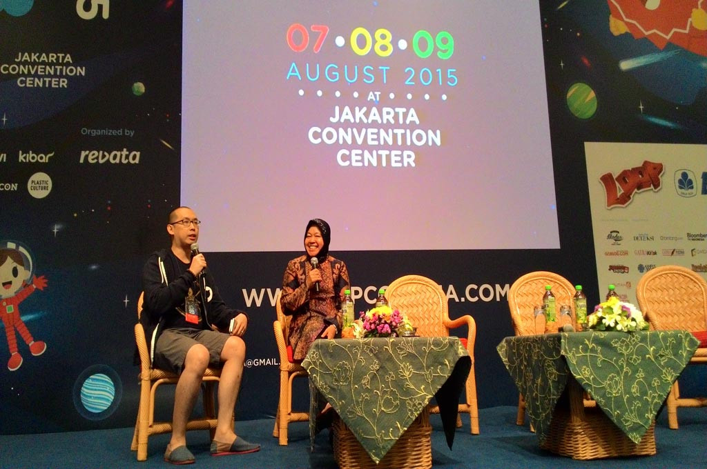 Risma di JCC----MTVN/Ilham Wibowo