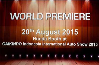 Honda Suguhkan World Premier Show di GIIAS 2015 