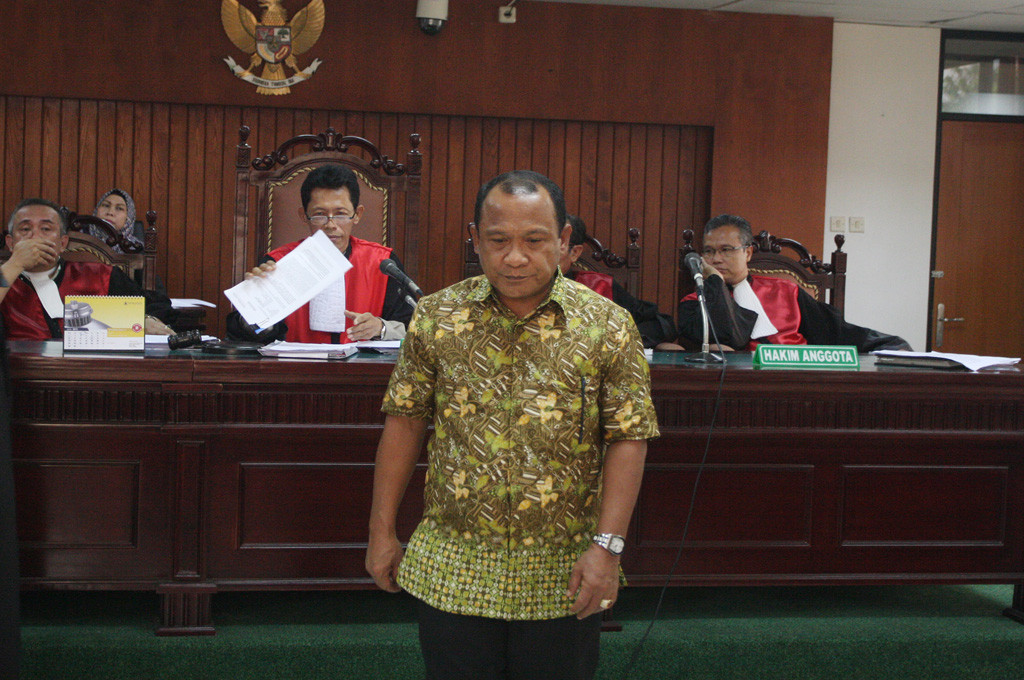 Rusli Sibua di Pengadilan Tipikor----Ant/Reno Esnir