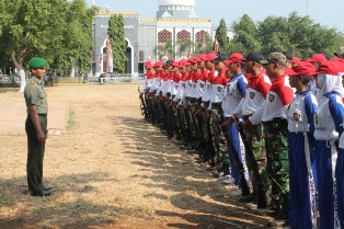 Dandim Turun Tangan Latih Paskibra Brebes