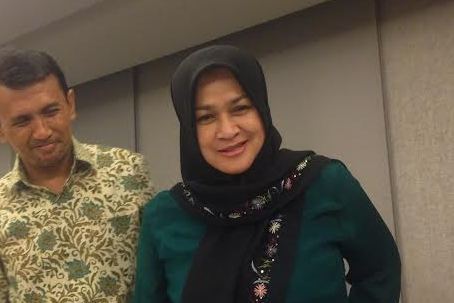 Istri Gubernur Sumatera Utara Gatot Pujo Nugroho, Evy Susanti -- MTVN/Wanda Indana