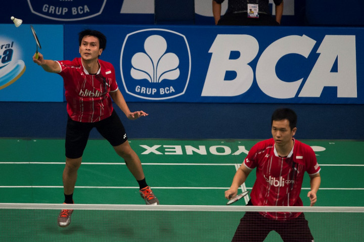 Ahsan/Hendra Kerja Keras Bekuk Ganda asal Prancis