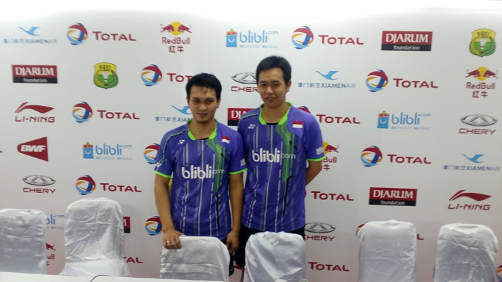 Dibuat Kesulitan, Ahsan/Hendra Kaget dengan Perlawanan Baptiste/Ronan