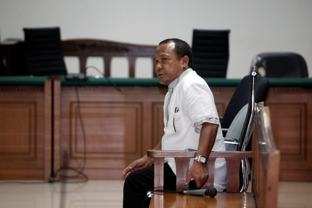 Rusli Sibua di Pengadilan Tipikor Jakarta, Kamis (6/8/2015). Foto: Rommy Pujianto/MI