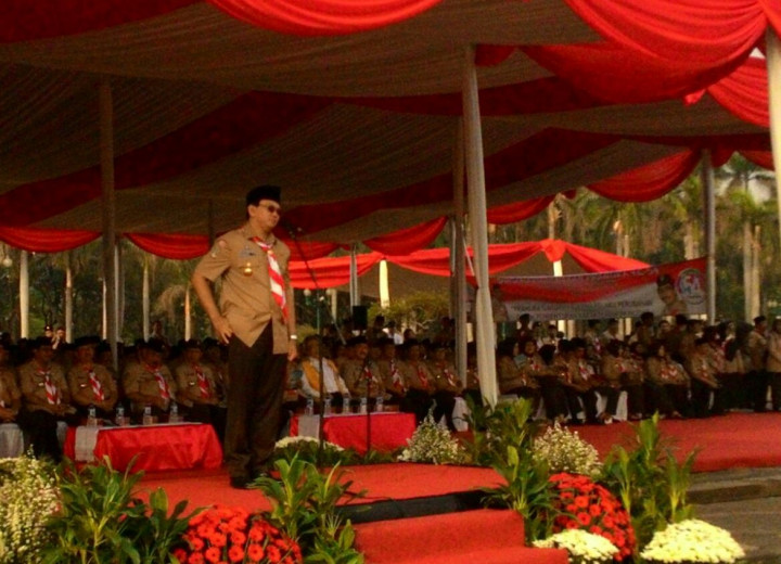 Pimpin Upacara Hari Pramuka, Ahok Salah Sebut Dasa Dharma
