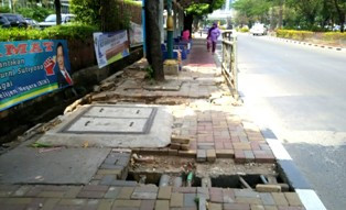 Hanya 6% Trotoar di Jakarta yang Layak