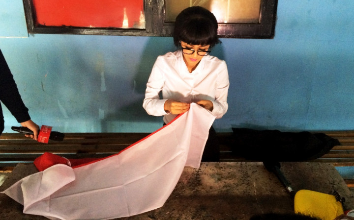 Peringati HUT RI ke-70, Jupe Jahit Sendiri 7 Bendera