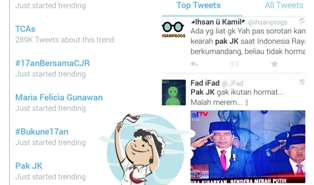 Tak Hormat Saat Pengibaran Bendera, JK <i>Dibully Netizen</i>   