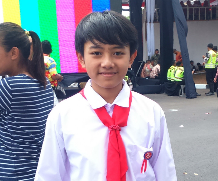 Bangganya Erlangga Bacakan Impian Anak Indonesia di Istana 