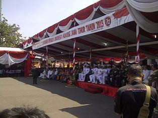 Dentuman Meriam Upacara HUT ke-70 RI di Jatim Hanya 15 Kali 