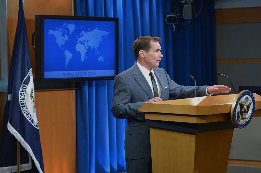 Jubir Kemenlu AS John Kirby. (Foto: AFP / MANDEL NGAN)