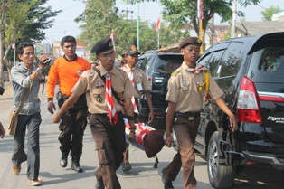 Tak Tahan Terik Matahari, 40 Anggota Pramuka Tumbang Saat Upacara
