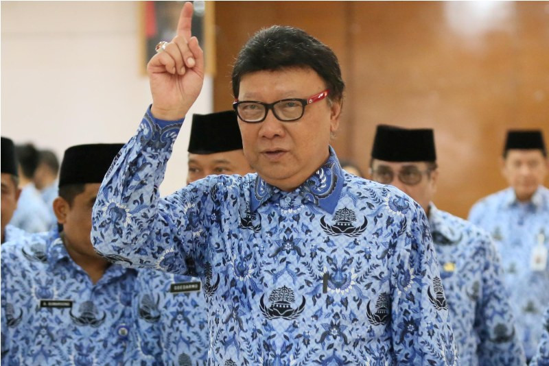 Menteri Dalam Negeri Tjahjo Kumolo -- MI/Ramdani