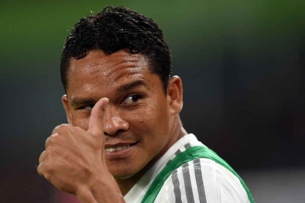 Striker AC Milan Carlos Bacca (AFP PHOTO / JOHANNES EISELE)