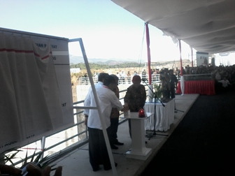 Menteri PU Resmikan Pengisian Awal Waduk Jatigede 
