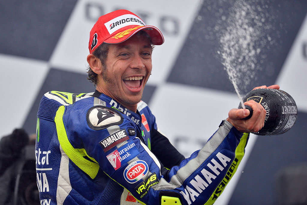 Valentino Rossi Menangi MotoGP Inggris