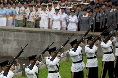 Penghormatan Senjata Awali Parade PD II di Tiongkok