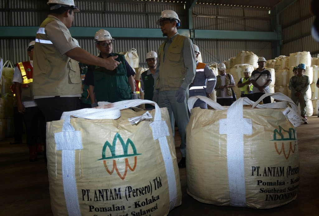 Pabrik feronikel milik Antam. FOTO ANTARA/Sahrul Manda Tikupadang