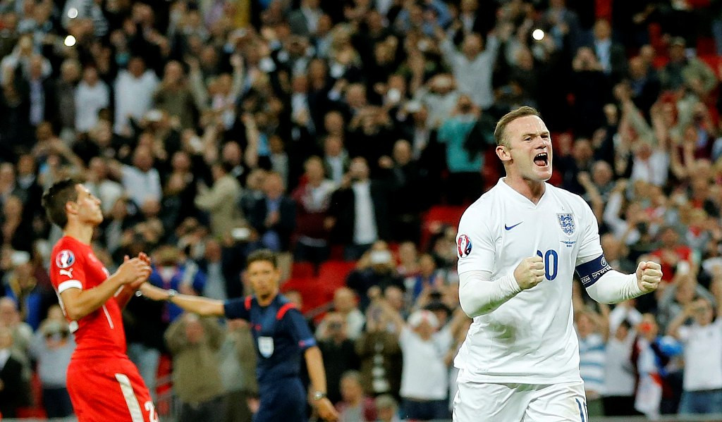 Kapten timnas Inggris Wayne Rooney. (AP Photo/Frank Augstein)