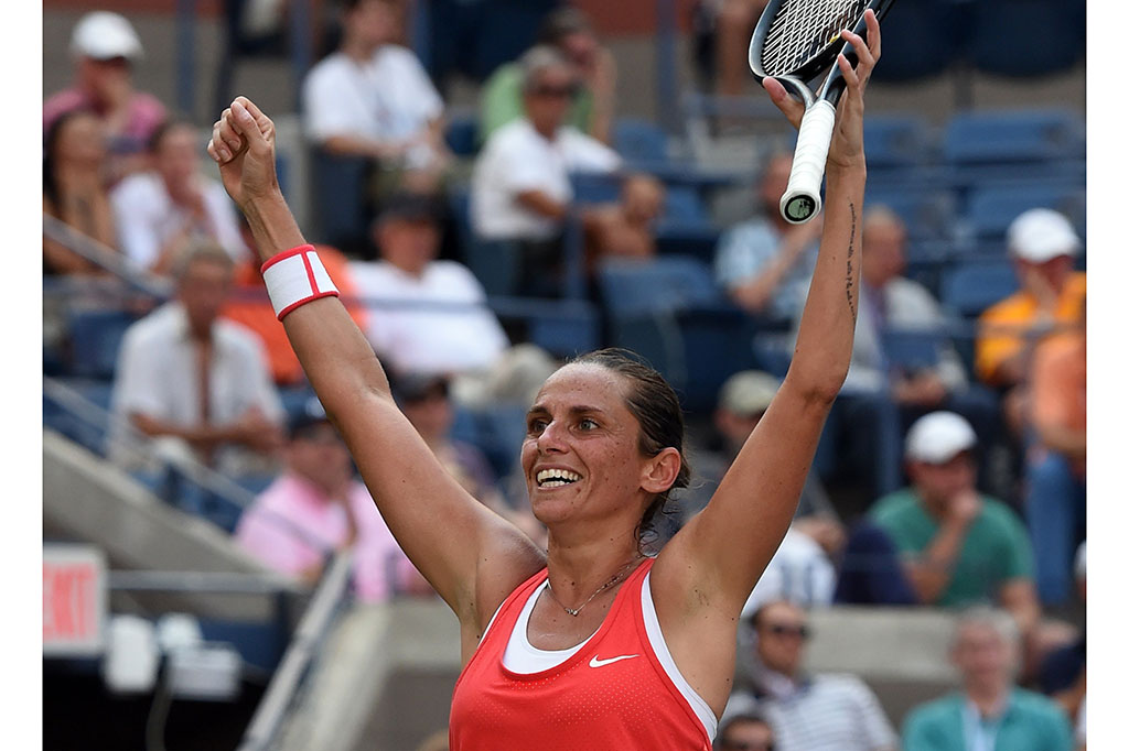 Roberta Vinci Tundukkan Kristina Mladenovic