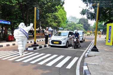 Michelin Latih Siswa SMU Tertib Berlalu-lintas