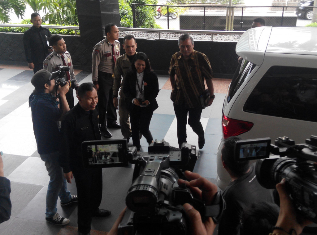 Sutanto di lobi kantor KPK. Foto: MTVN/Yogi Bayu Aji