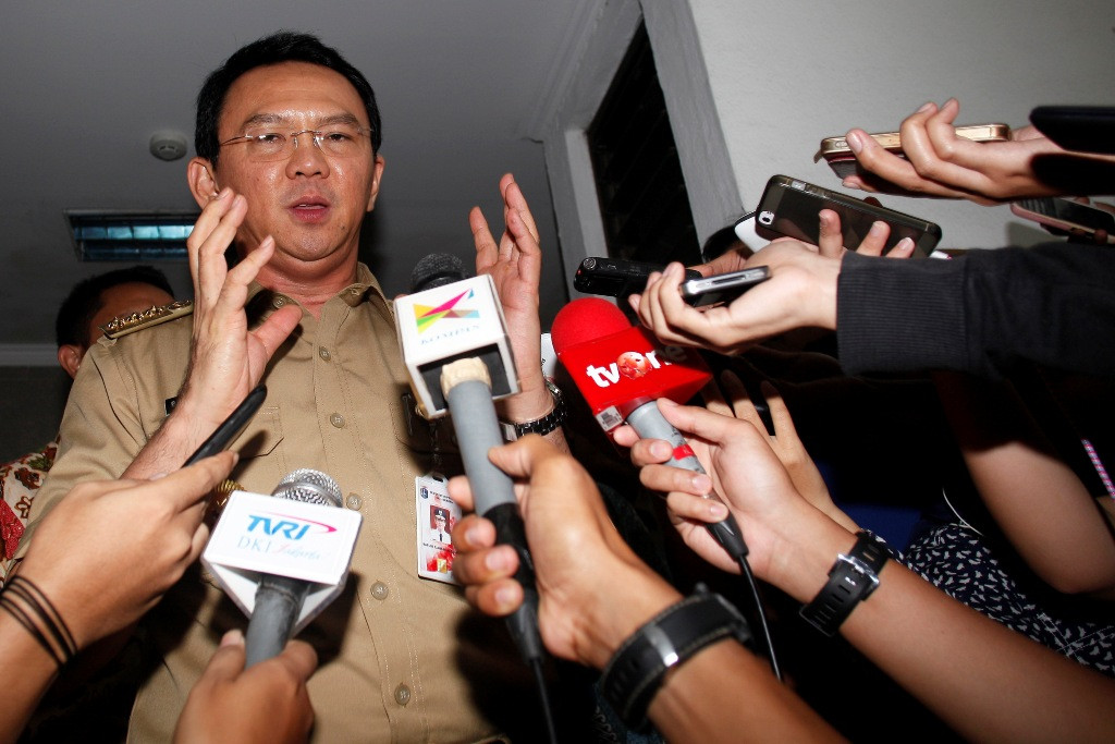 Gubernur DKI Jakarta Basuki Tjahaja Purnama. Foto: Sigid Kurniawan/Antara