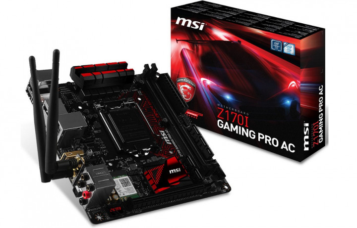 Motherboard MSI Z170I Gaming Pro Ac dan B150M Night Elf untuk Intel Skylake 