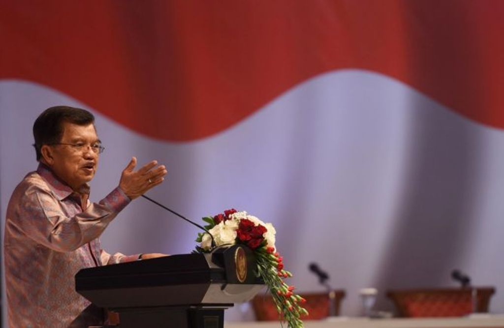 Wakil Presiden Indonesia, Jusuf Kalla ( ANTARA FOTO/Akbar Nugroho Gumay)