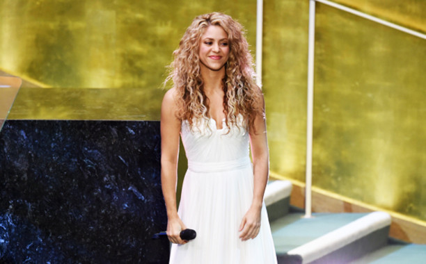 Simpati Pengungsi Suriah, Shakira Nyanyikan <i>Imagine</i> di Sidang Umum PBB