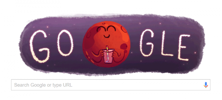 Google Doodle Rayakan Penemuan Air di Mars