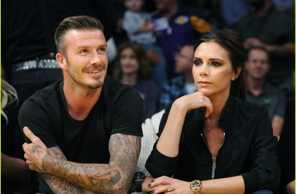 David Beckham & Victoria (Foto:Justjared)