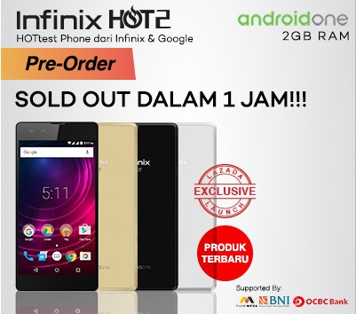 Pede Taklukkan Xiaomi Redmi 2 Prime, Infinix Berhasil Jual 3.000 Hot 2 X510 dalam Sejam