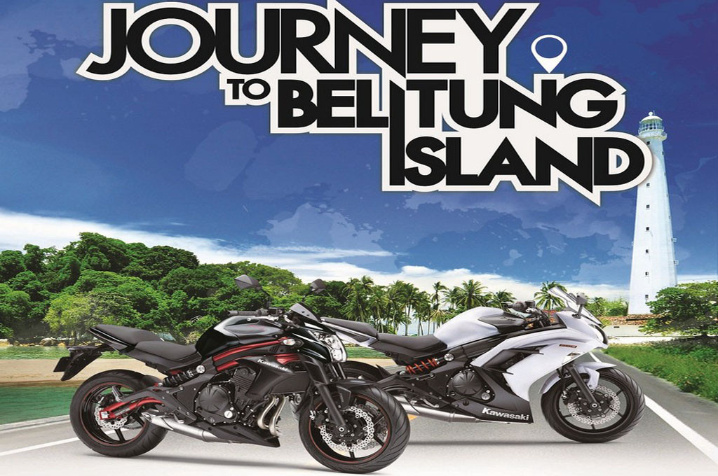 Beli dua moge Kawasaki bisa touring ke Belitung gratis. KMI