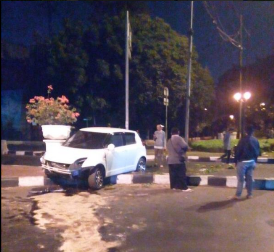Dini Hari, Dua Kecelakaan Tunggal Terjadi di Jakarta