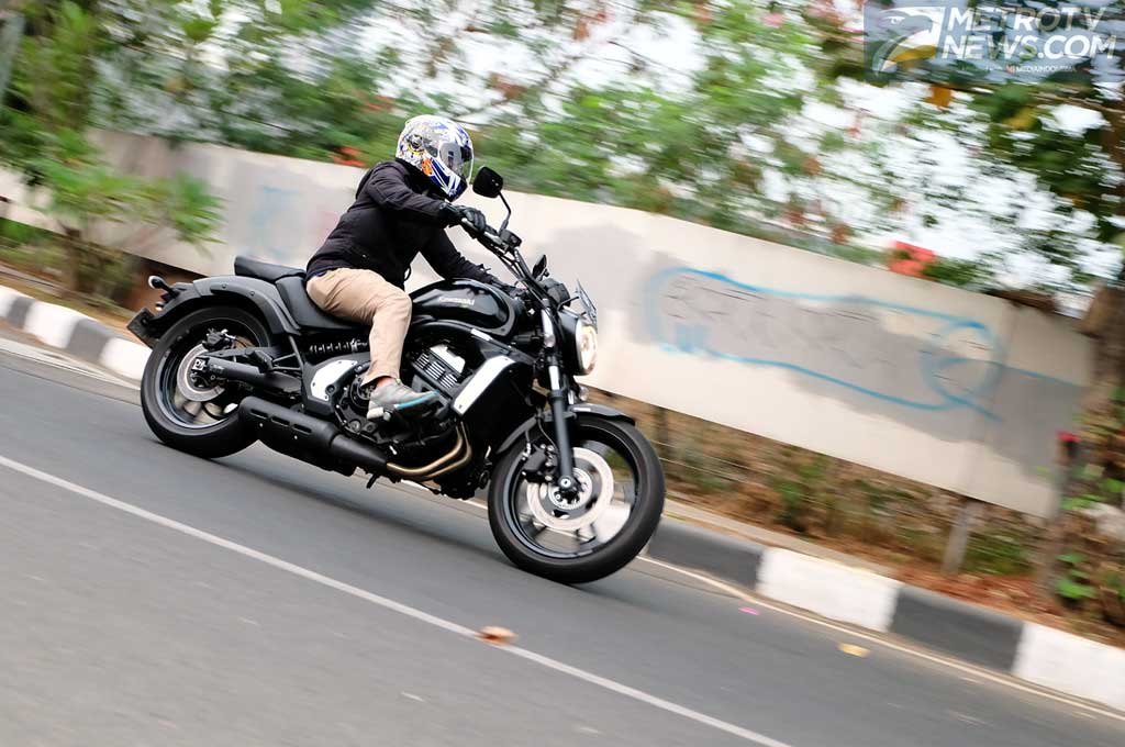 Kawasaki Vulcan terasa nyaman dikendarai. MTVN/Ekawan Raharja