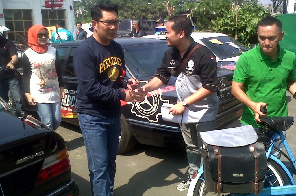 Wali Kota Bandung Ridwan Kamil saat menghadiri acara