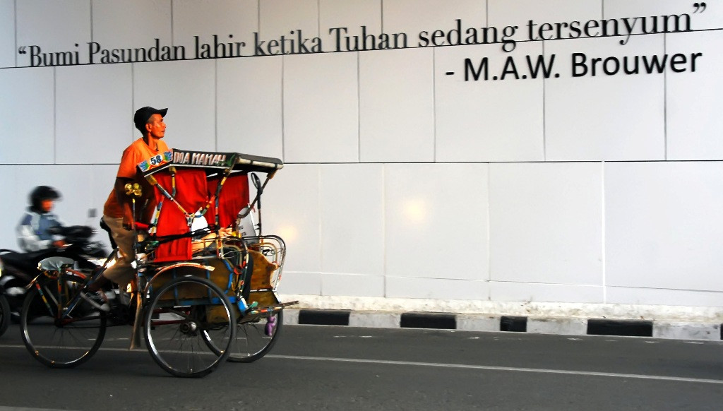 Jalan Asia Afrika, Kota bandung. Foto: Antara/Agus Bebeng