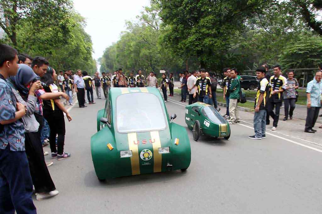 Inilah Mobil Listrik Karya Mahasiswa USU