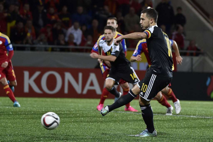 Hazard Bangga Bantu Belgia Lolos ke Piala Eropa 2016