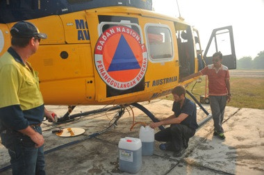 Satgas Maksimalkan Operasi Udara Atasi Asap