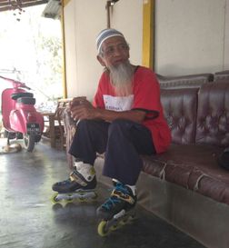 Menari Saat SD, Mbah Supri jadi Gampang Berlatih <i>I-line Skate</i>