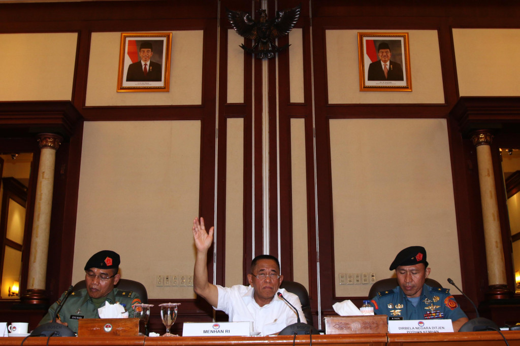 Menteri Pertahanan Ryamizard Ryacudu. Antara Foto/Rivan Awal Lingga
