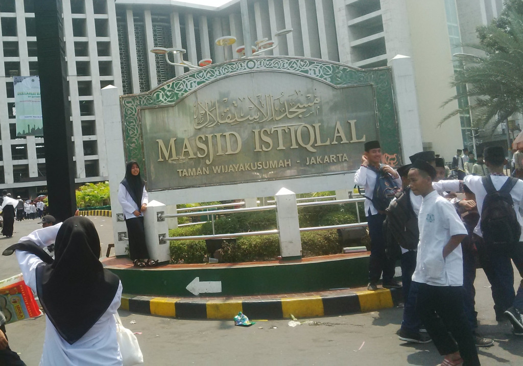 Nahdliyin di Masjid Istiqlal, Jakarta, Kamis 22 Oktober 2015. Foto: MTVN/Wanda Indana